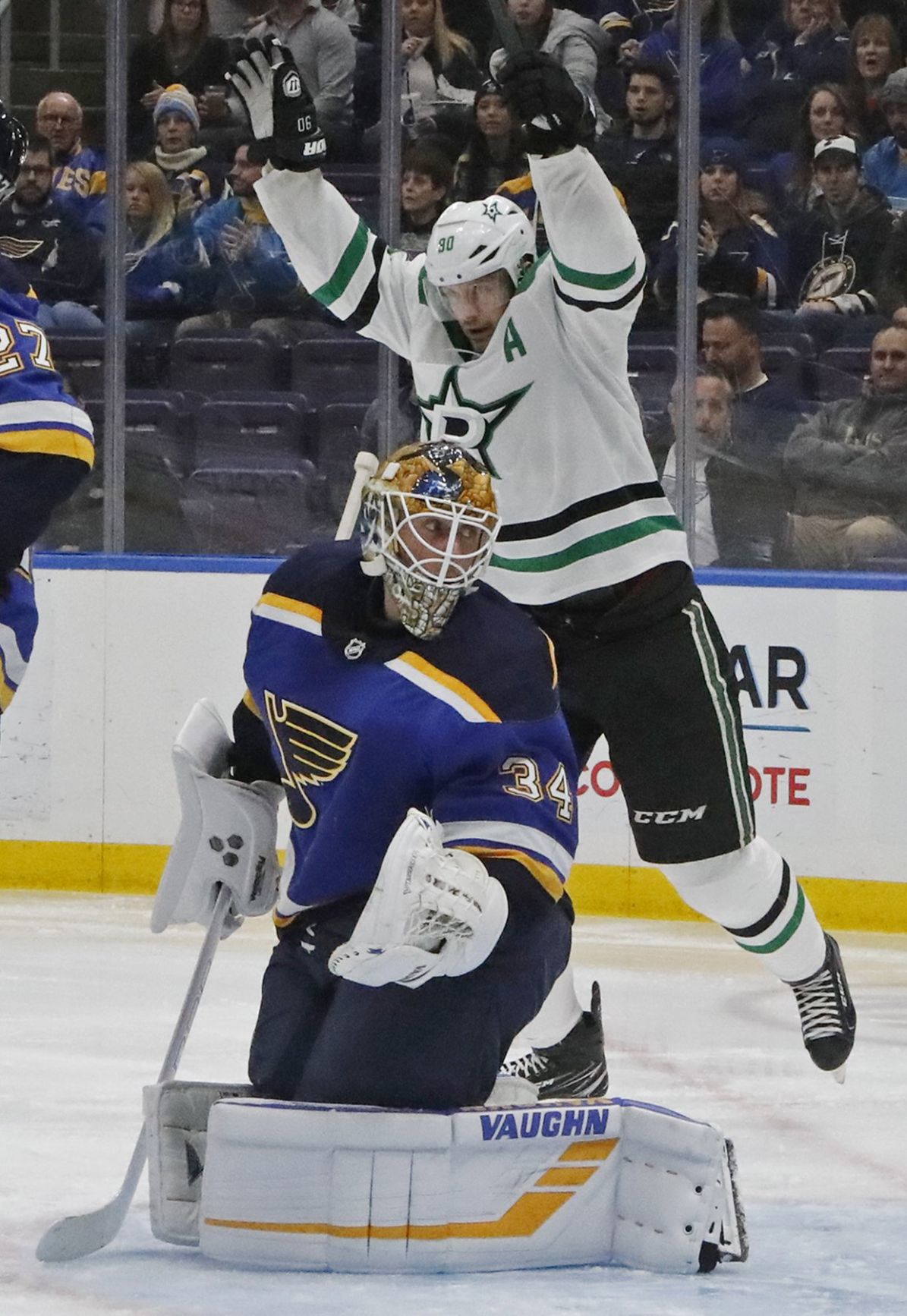 The Blues take on the Stars at Enterprise Center